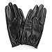 Ambesi Women's Open Back Leather Driving Gloves Black S