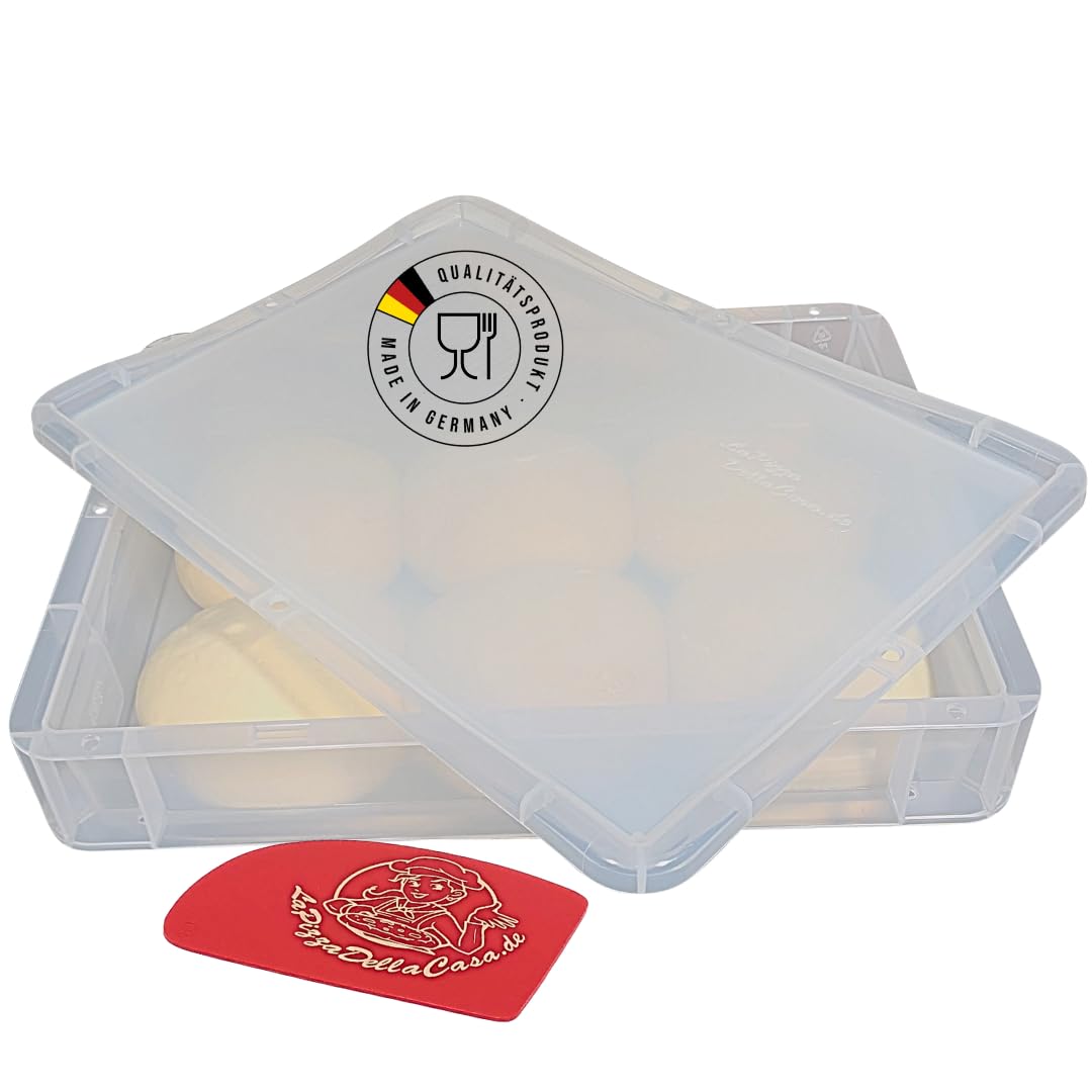 Pizza-Sauerteig-Behälter Aus Silikon – 1000 Ml, 2 Stück, Mit Luftdichtem Deckel, Gefriergeeignet, Blau