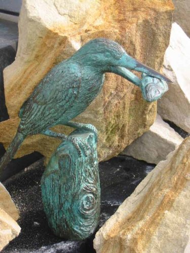 H. Packmor GmbH Bronzeskulptur Eisvogel Vogel Gartendekoration Bronzefigur (7118) Cover