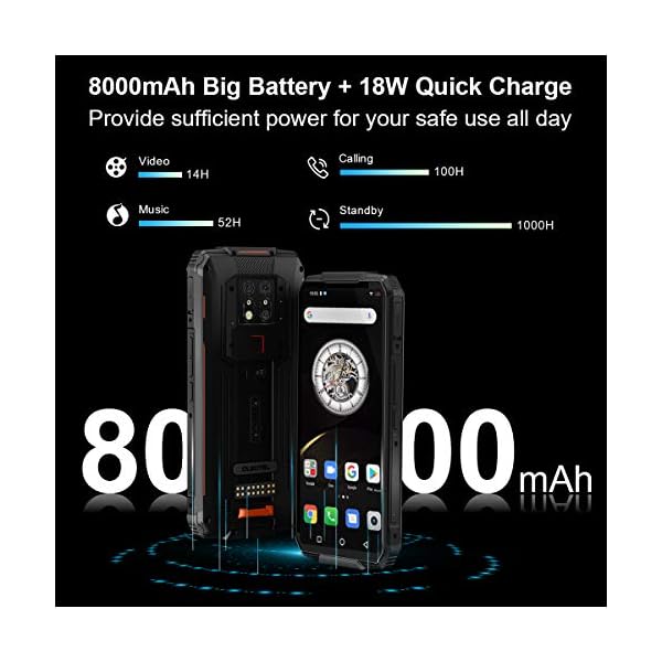 OUKITEL WP15 Unlocked Rugged Smartphone 128GB+8GB Cell Phone