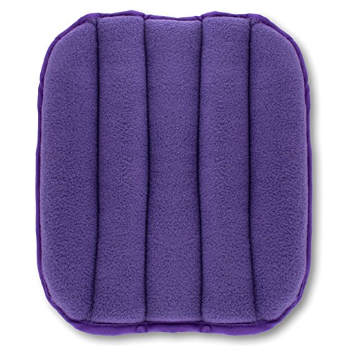 Zhu-Zhu Multiuse Heat Pad - Microwavable Lavender Wheat Bag - Purple Fleece Microwave Pack with Straps