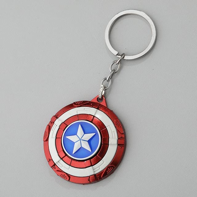 Image of Premium Metal Anime Spinner Keychain | 360 Rotating Fidget Keyring for Bike, Car & Bags | Japanese Manga & Cosplay Action Hero Designs | Pack of 1