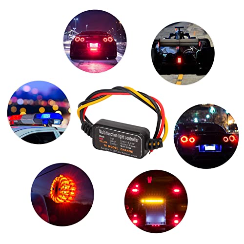 Feux stroboscopiques de toit LED 16 modes réglables contre le brouillard