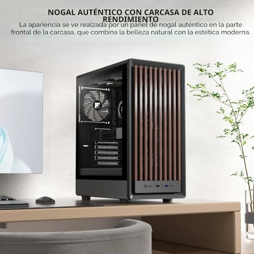 Funda ATX negra FOIFKIN M1 caja de computadora con 4 ventiladores PWM ARGB 2