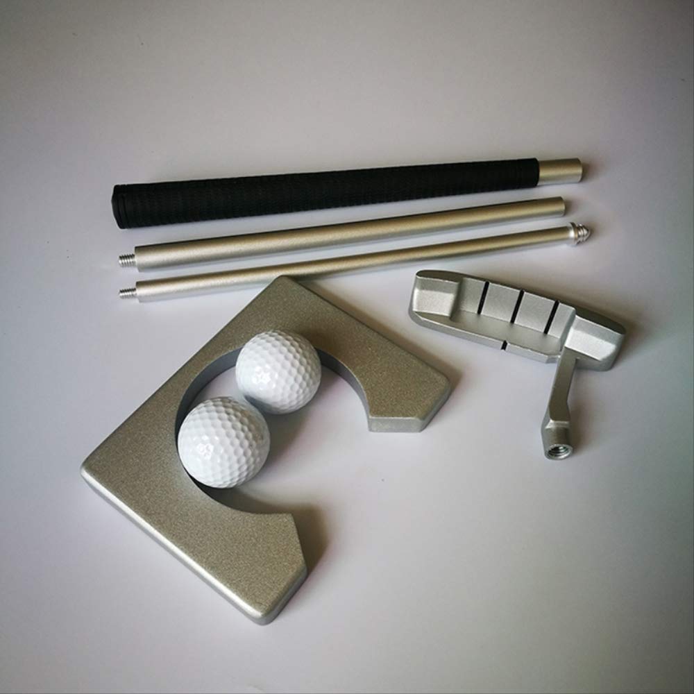 Classic Mini Golf Tranning Aids Indoor Golf Ball Holder Golf Putter Putting Practice Kit Golfer Training Set Aids With Case