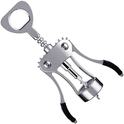 Sacacorchos multifuncional - Abridor de botellas todo en uno para cocina restaurante bares - negro