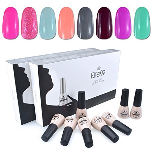 Elite99 Soak Off UV LED Gel Nail Polish 8 Colors Lacquer Manicure Pedicure Nail Art Decoration C018 Elite99 Soak Off UV LED Gel Nail Polish 8 Colors Lacquer Manicure Pedicure Nail Art Decoration C018