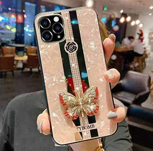 Amazon Com Selliphone Iphone 8 Plus 7 Plus Butterfly Case Fashion Design Cute 3d Butterfly Glitter Bling Rhinestone Marble Mirror Cover For Woman Girl For Iphone 8 7 5 5 Pink Cell Phones Accessories