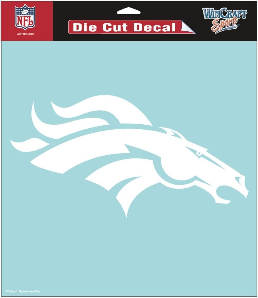 WinCraft NFL Denver Broncos WCR25662061 Perfect Cut Decals, 8" x 8"