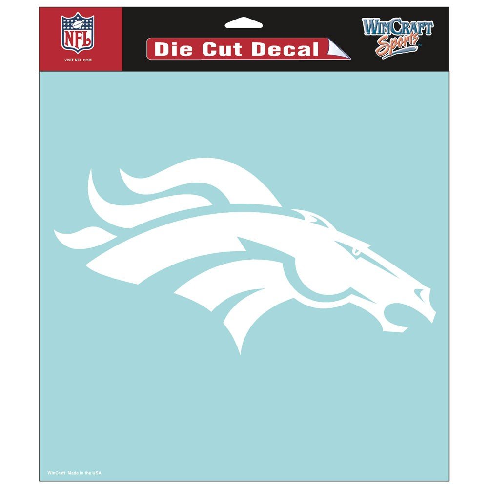 NFL 8x8 White Die Cut Decals