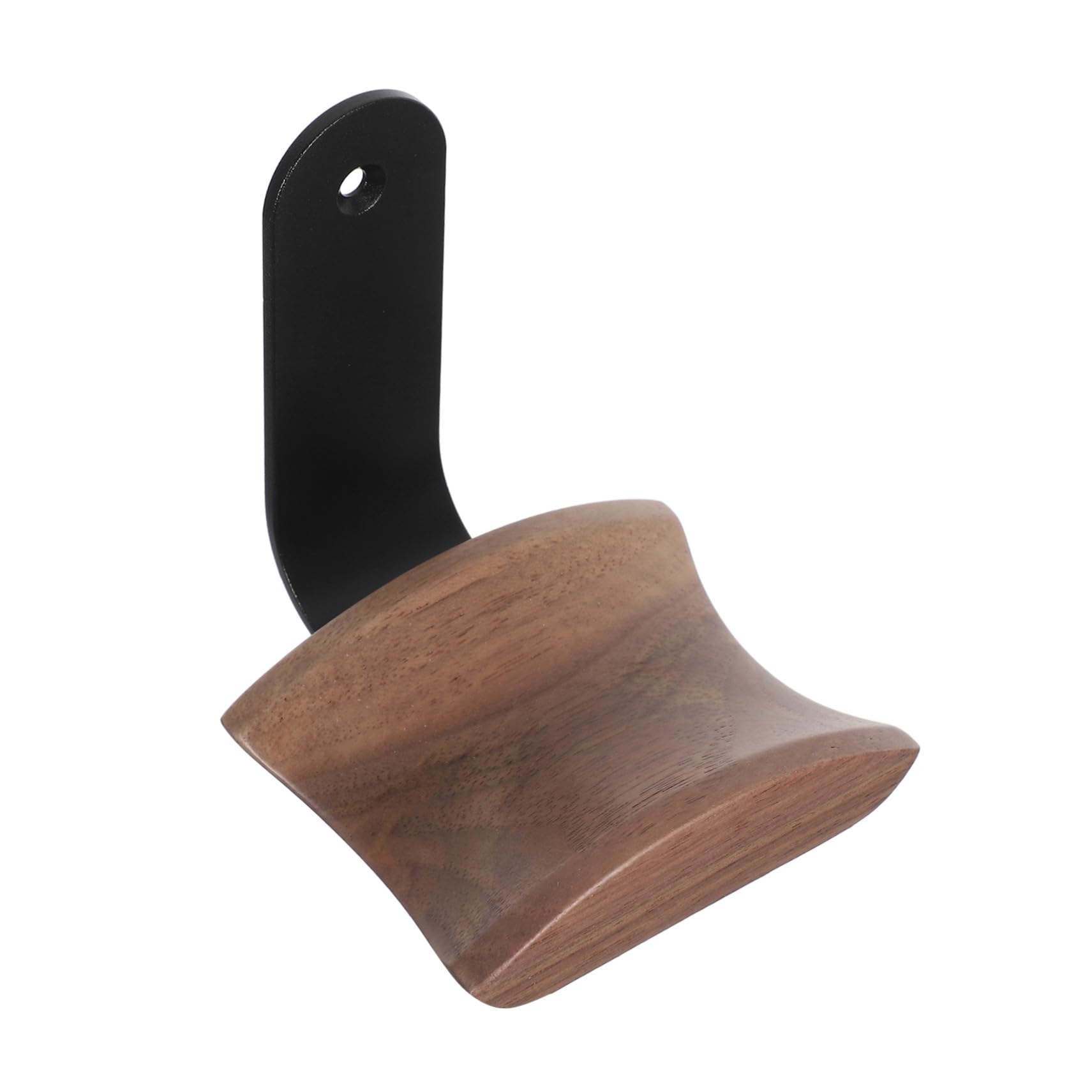 HOMSFOU Soporte Auriculares Pared Madera Nogal Gancho Colgante para Gaming Oficina y Instalación Acabado Elegante