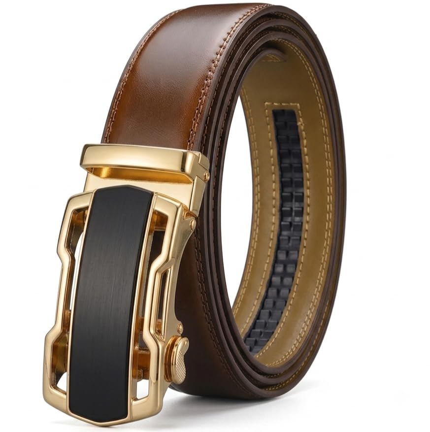 wildhorn Ratchet Genuine Leather Belt for Men| Premium Auto-Lock Buckle | Adjustable up to 48” | Formal & Casual Wear | Micro-Adjust Fit-picture-10