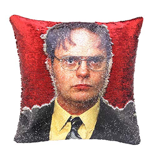 office sequin pillow
