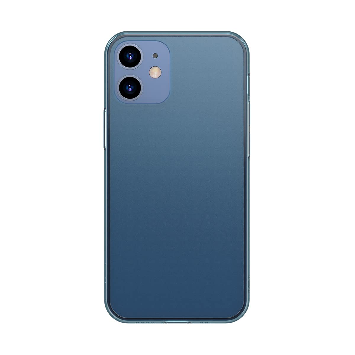 Baseus Frosted Glass Back Hard Case Cover with Flexible Soft Frame Protective Translucent Shockproof Smooth Rubberized Matte Hard Back Case Cover for iPhone 12 ( Mini 5.4 inch, Blue) (B09PF2VLS9) Amazon Price History, Amazon Price Tracker