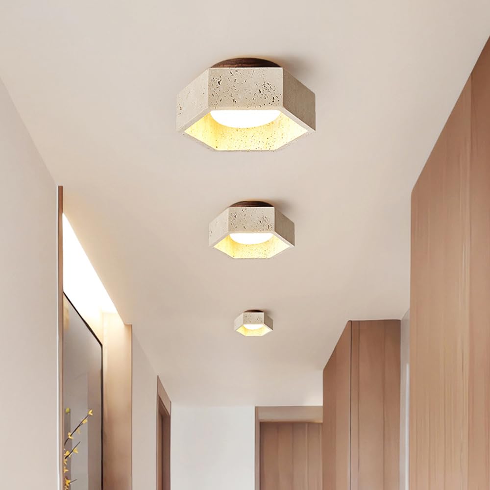 Lampa sufitowa do przedpokoju, balkon, mały, minimalistyczny salon, przemysłowa lampa sufitowa LED 9W, trawertynowy sufit do montażu częściowo podtynkowego do przedpokoju kuchenneg