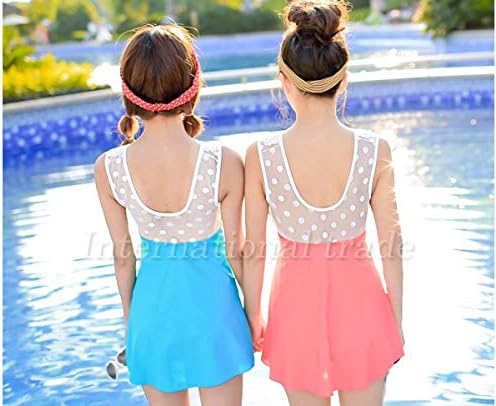 Amazon レディース 水着 お嬢様 リボン 丸襟 ワンピース M ピンク ワンピース 通販