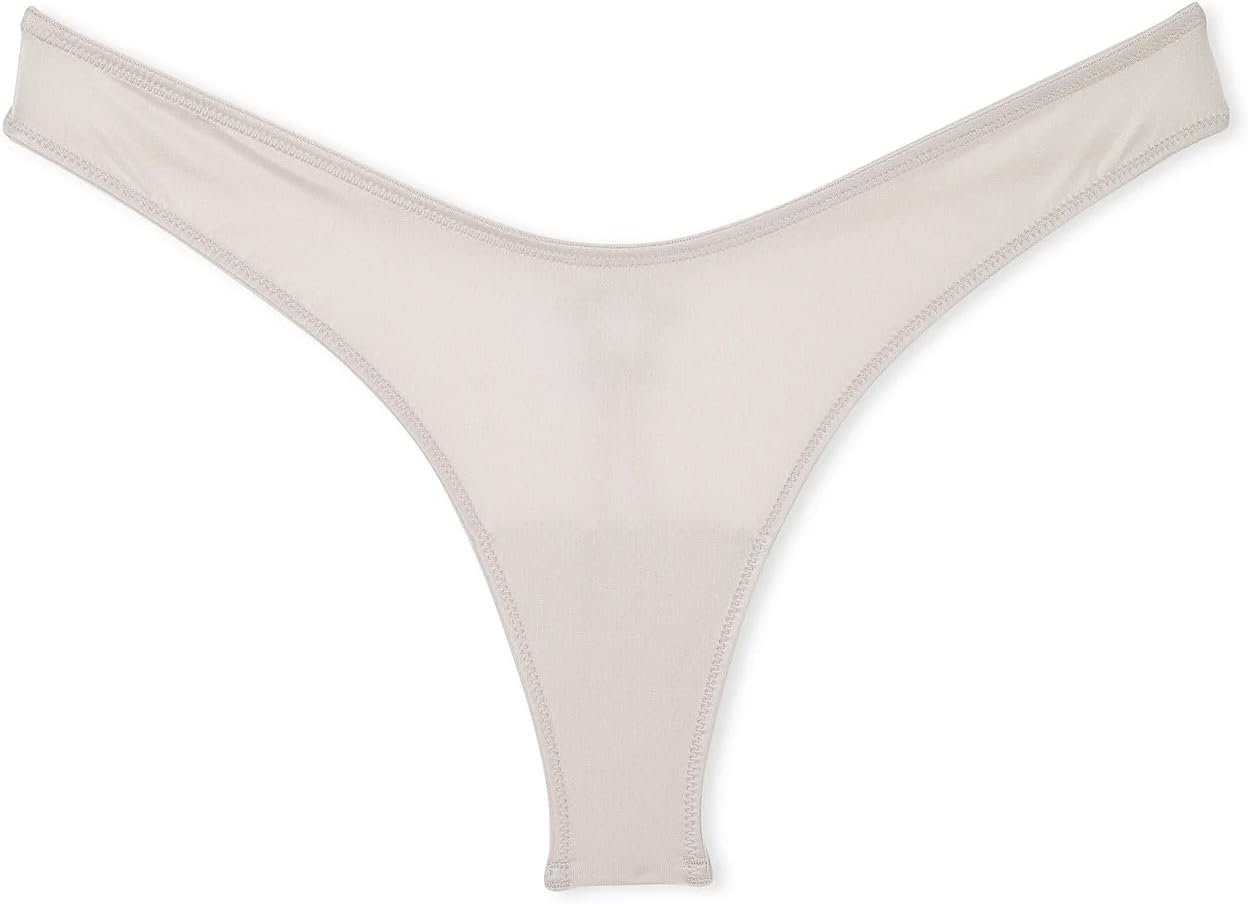 Victoria's Secret Very Sexy Starstruck Strappy High-Leg Thong Panty Color Gray New - Image 4