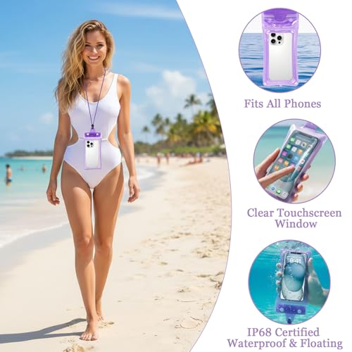 Image of Iridescent Waterproof Beach Tote Bag for Women Large Jelly Tote Bag for Summer Travel Vacation Swim Pool
