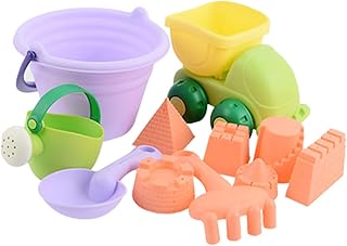 TOYANDONA 11 Pçs Brinquedos De Praia Para Crianças Conjuntos De Praia Brinquedos De Areia Moldes De Praia Ferramentas De Praia Para Crianças Brinquedos De Areia Balde De Praia De Borracha