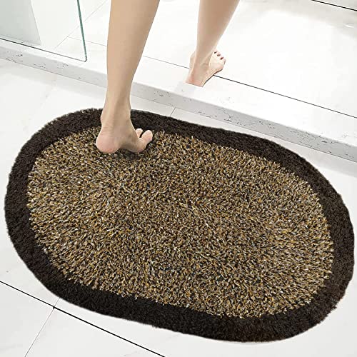 Image of Door Mats for Home | Door Mats for Home Entrance | Door Mat for Bathroom| Soft & Super Absorbent Mats for Shower | Washable, Non-Slip & Quick-Drying Mats (Pack of 2) (Multicolor 14)