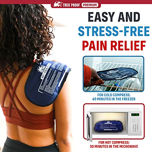 Ice Pack – Reusable Hot And Cold Therapy Gel Wrap Support Injury Recovery, Alleviate Joint And Muscle Pain – Rotator Cuff, Knees, Back & More (Gel Packs (2) Without Wrap) #TOP6
