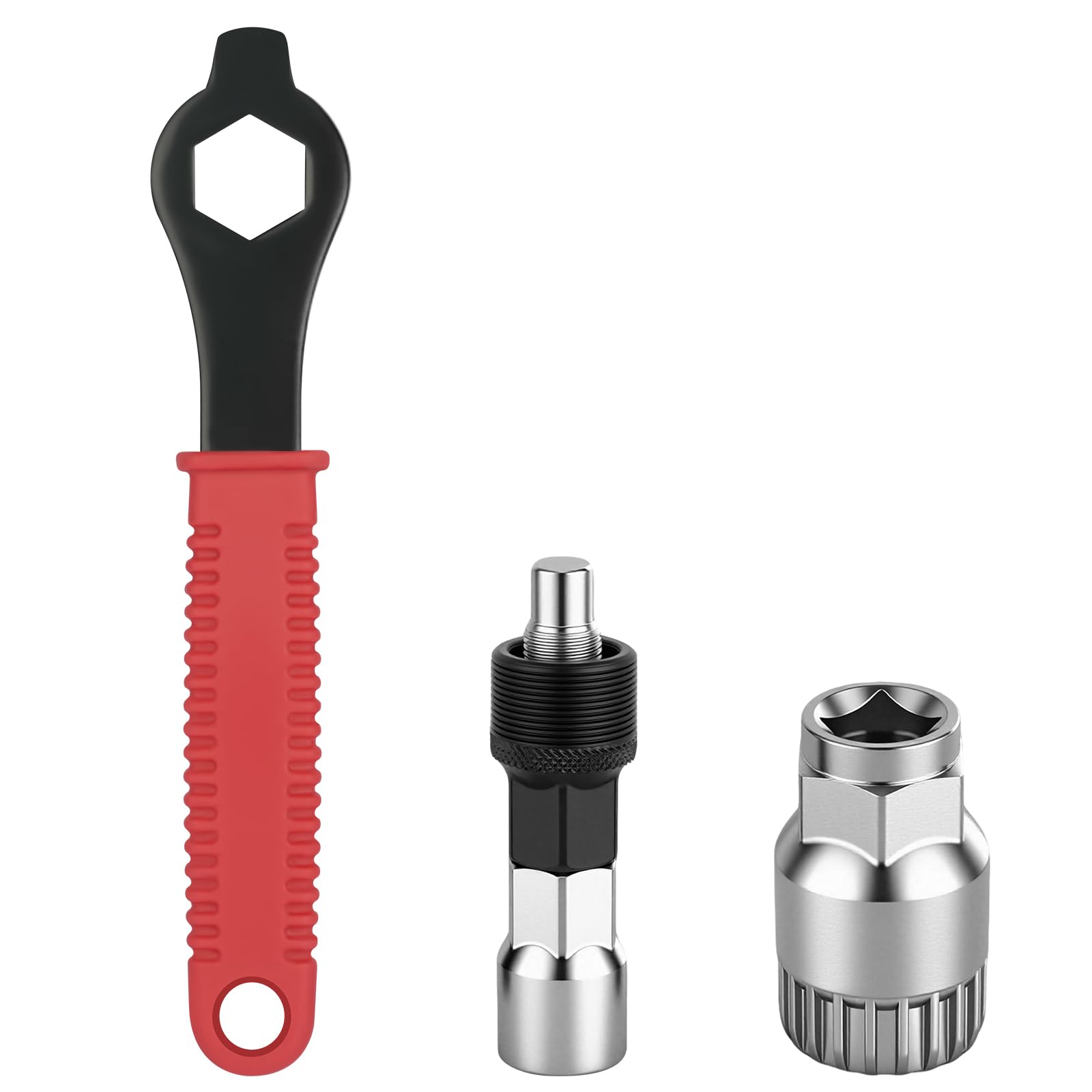 HOTUT Extractor de Bielas para Bicicleta, Extractor de Manivela de Bicicleta con Llave, Herramientas de Reparación Extractor Removedor, Gran Equipamiento para Ciclismo al Aire Libre
