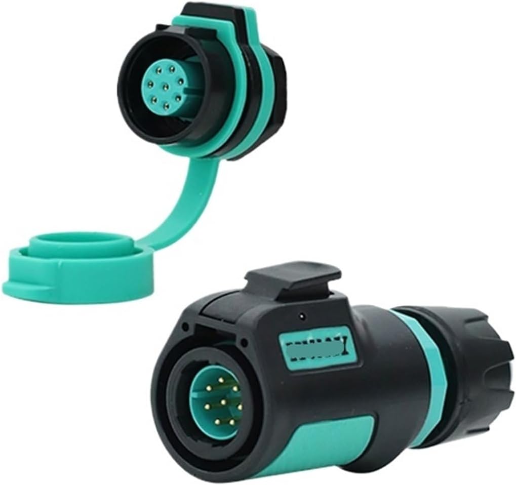 M16 waterproof aviation socket 2-3-4 core 5-7-8-9 pin power round seat quick connector(9 pin plug A9 rear nut seat 5A250V)