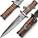 PAL 2000 KNIVES Handmade Damascus Steel Fixed Blade 13 Inch Dagger Hunting Knife Leather Handle with Sheath 9276