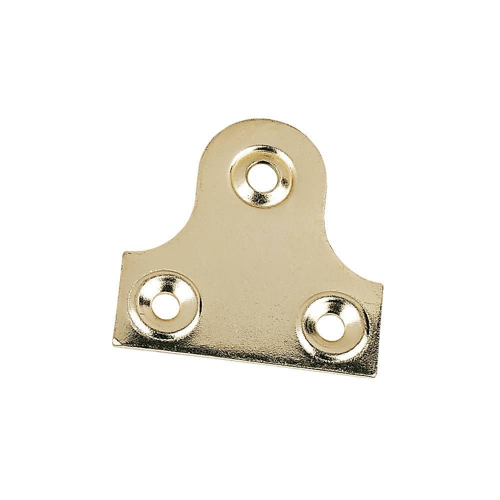Hardware-Solutions Brass Hardware Solutions - Picture & Mirror Glass Plates - Frame Hanging Fixing - Plain Design - 38Mm - Pack 10