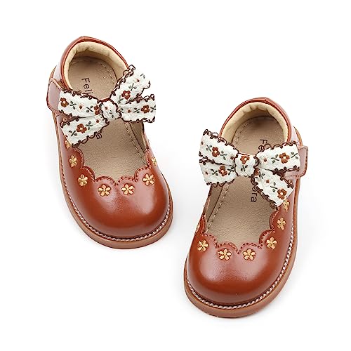 Image of Felix & Flora Toddler Little Girl Mary Jane Dress Shoes - Ballet Flats for Girl Party School Shoes