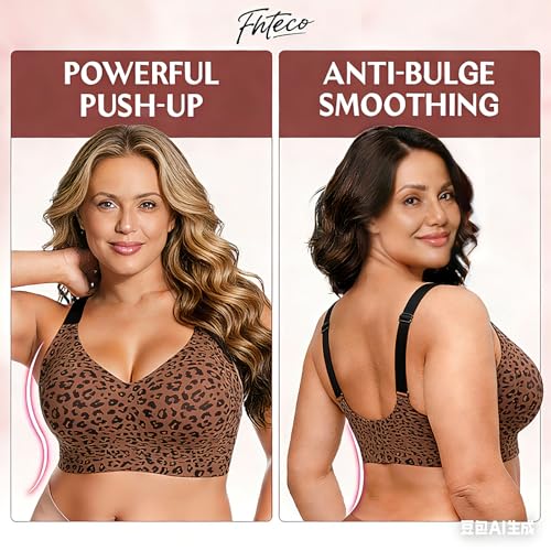 Image of Smoothing Bra Anti Sagging Wireless Push Up Bras for Women No Underwire Full Coverage Bra Comfy Bras for Women