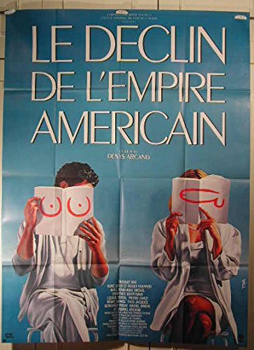 Affiche Le Déclin de l'Empire Américain grand format poster plié de collection