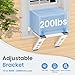 WEETALL Window Air Conditioner Support Bracket: 200lbs Dual Arm Universal Support for 5,000-24,000 BTU Units, Heavy Duty Window AC Mount for 3‘-12