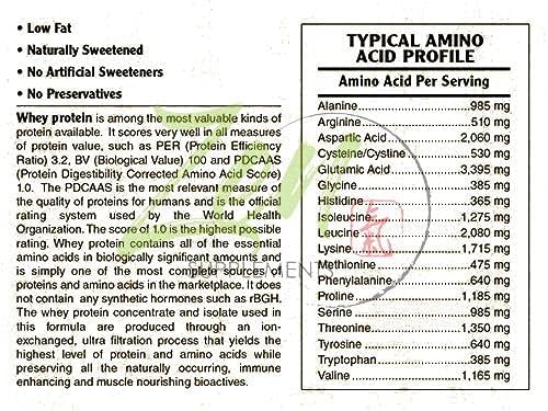 Miniatura 4 de Zen Supplements - Proteína de suero orgánico alimentado con pasto de 0.67 oz por porción apta para dieta cetogénica - Vainilla 32 onzas en polvo