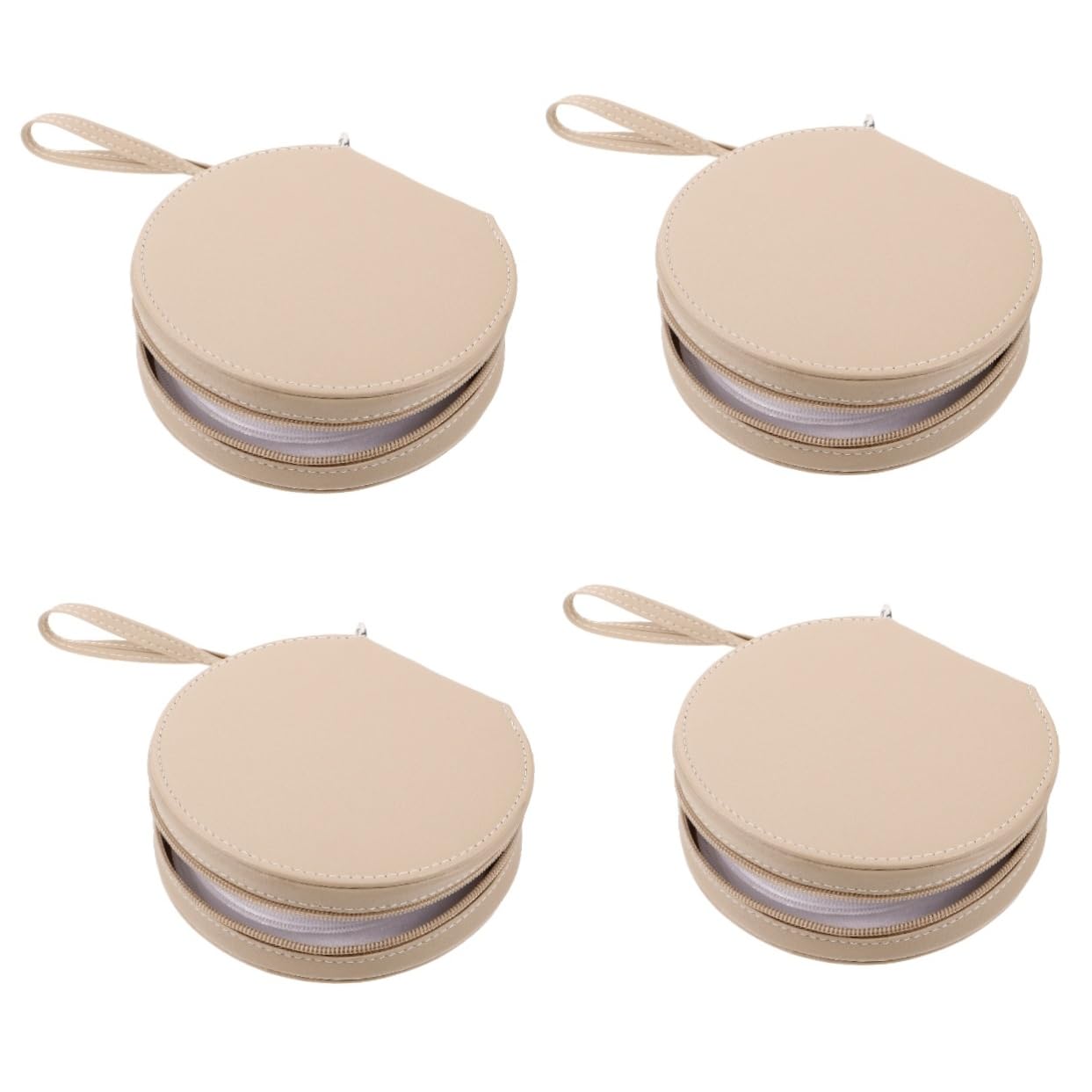 ULTECHNOVO 4pezzi Custodia CD da Auto Elegante e Compatta con capacità per Dischi Porta Dvd e CD Pouch per Viaggi e Uso Quotidiano Facile da Trasportare e Pulire Design Sottile e Moderno