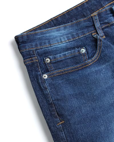 IZOD Men's Slim Fit Jeans - Classic Comfort Stretch Lightweight Denim Jeans - Casual Work Pants for Men4