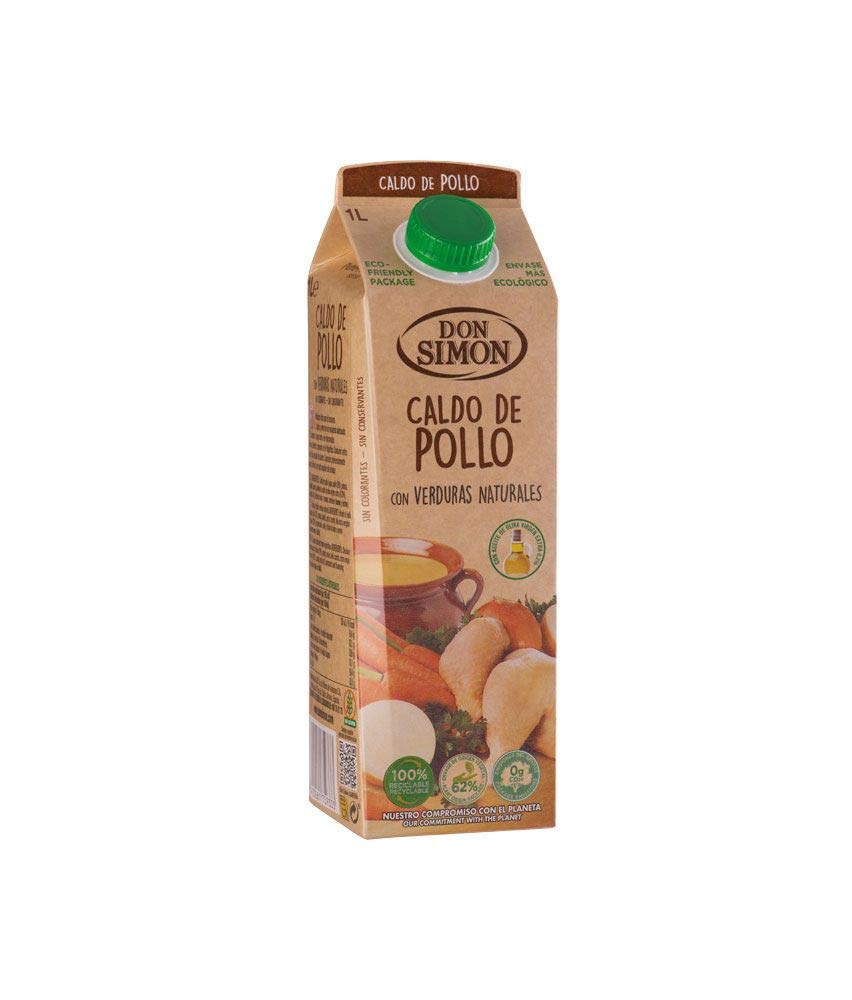 CALDO DE POLLO LIQUIDO DON SIMON 1 L (12 BRIKS)