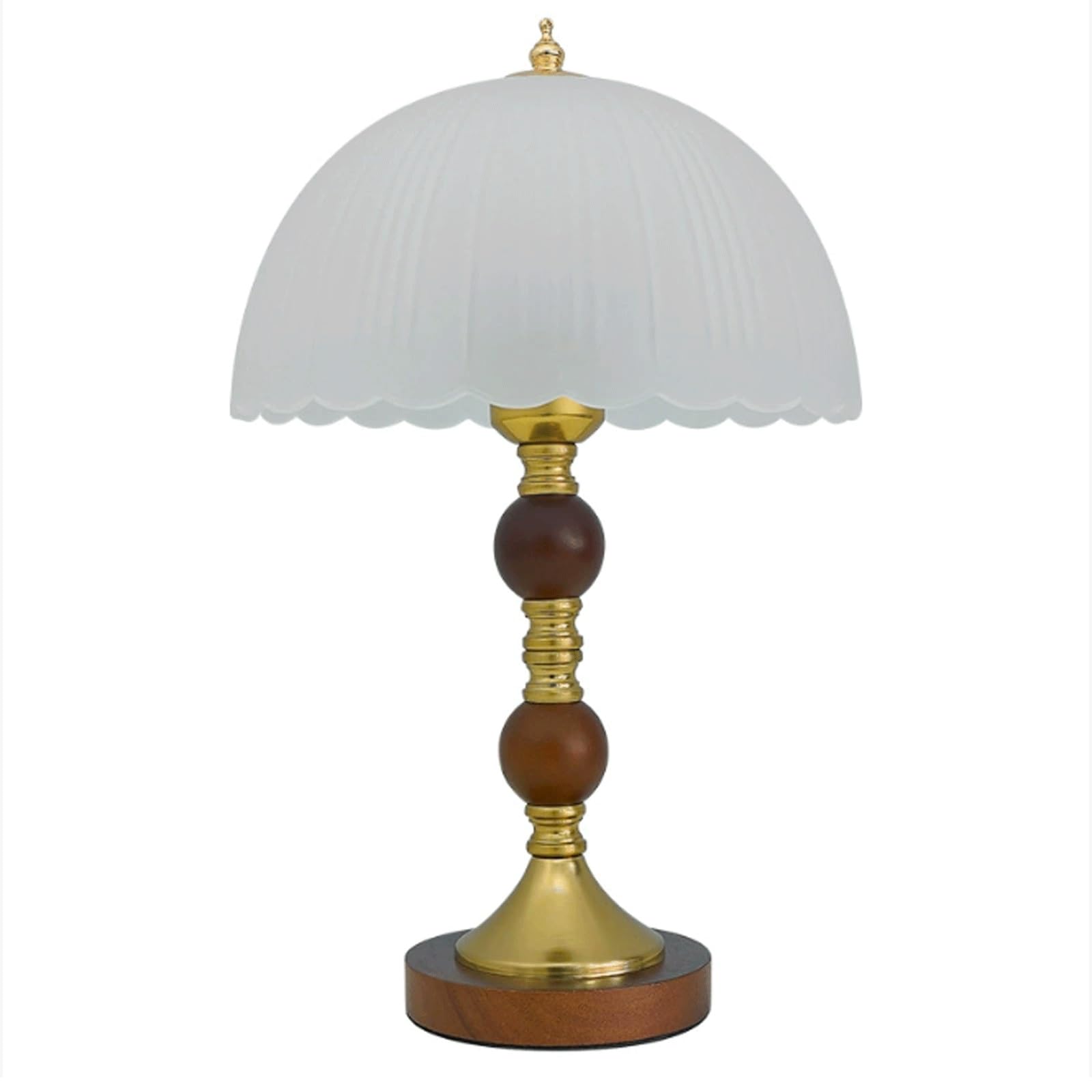 Lampa stołowa LED w stylu vintage, kreatywna lampa dekoracyjna, szklany klosz, lampki nocne do salonu, sypialni, drewniana podstawa lampa biurkowa