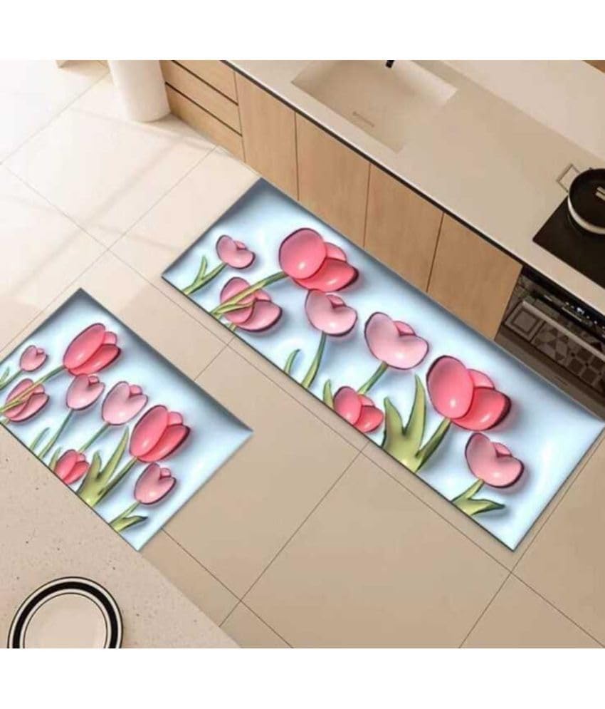 RATAVA 3D Floral Shaped Bath Mats Rugs Anti-Skid Rubber Bath Mat 3D Door Mat Water Absorbent Quick Drying Rugs for Kitchen, Home, Bedroom 1pc