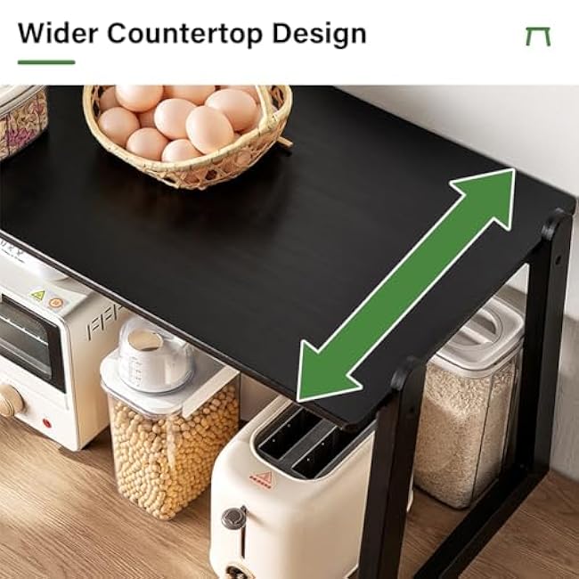 Wooden Kitchen Storage Rack Small Countertop Organizer Wooden Pantry Spice Jar Rack Wood Tiered Shelf Organizer for Kitchen Living Room Bedroom Bathroom Office,Walnut,27.6 * 13.8 * 15.8in