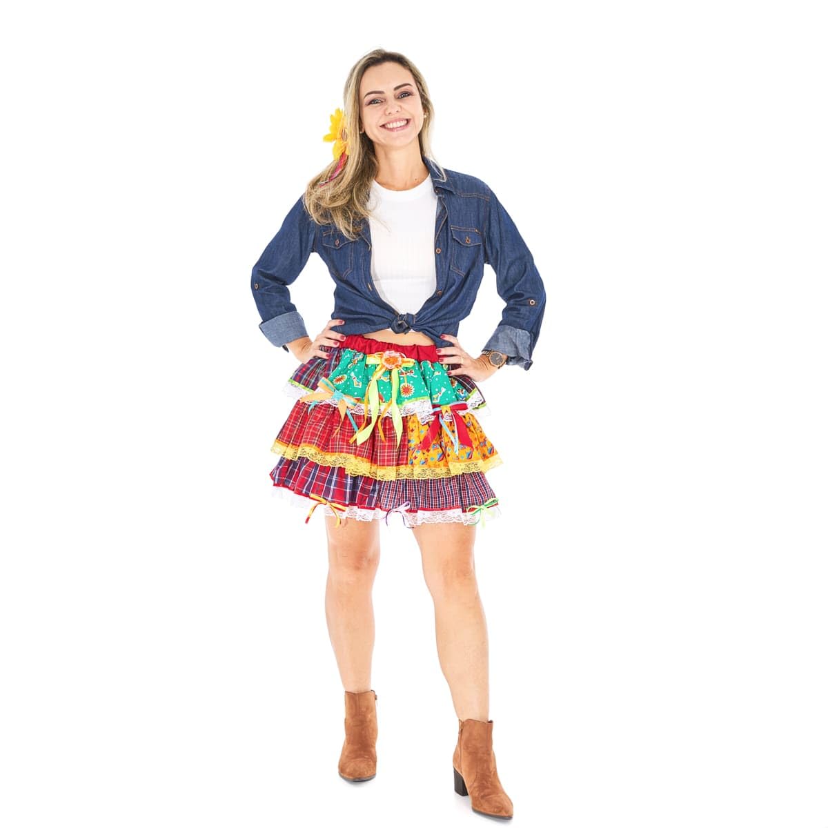 Saia Festa Junina Adulto Super Luxo Xadrez Estampas Sortidas em promoção! Veja a oferta e mais achadinhos de Saias 6 Hoje é o melhor dia para comprar Saia Festa Junina Adulto Super Luxo Xadrez Estampas Sortidas com aquele preço maroto! Promoção! Aproveite a oferta! 6