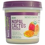 BareOrganics Nopal Cactus Powder | USDA Organic, Vegan, Non-GMO, Gluten-Free | Super Fruit, 8oz
