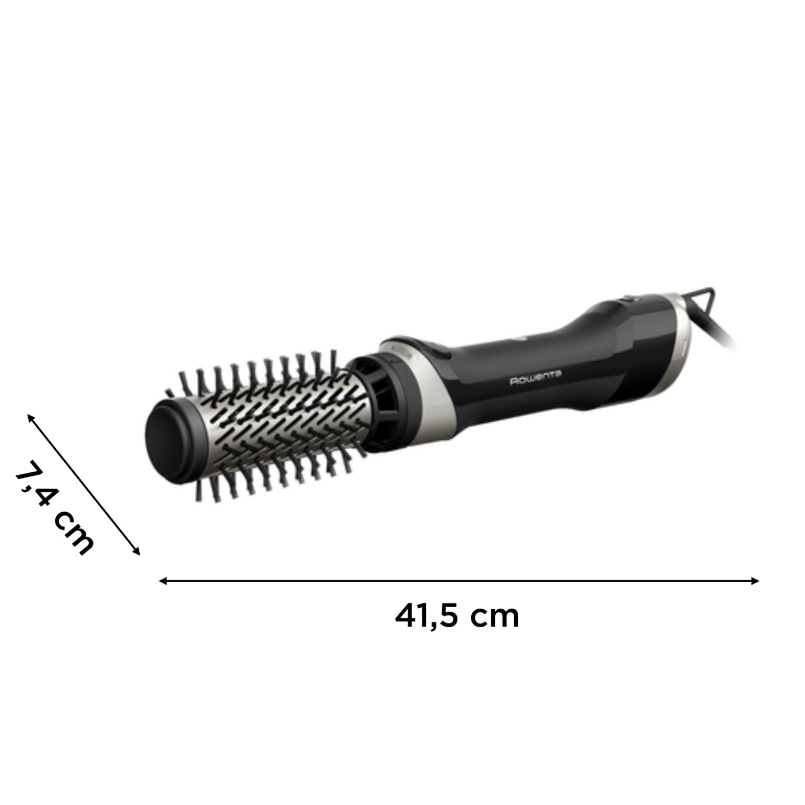 Rowenta UB9530 Brush Activ' Renewal obrotowa szczotka z ciepłym powietrzem, obrót w prawo/lewo, powłoka ceramiczna, funkcja jonowa, naturalne włosie, 2 poziomy temperatury, poziom zimna, 1000 W
