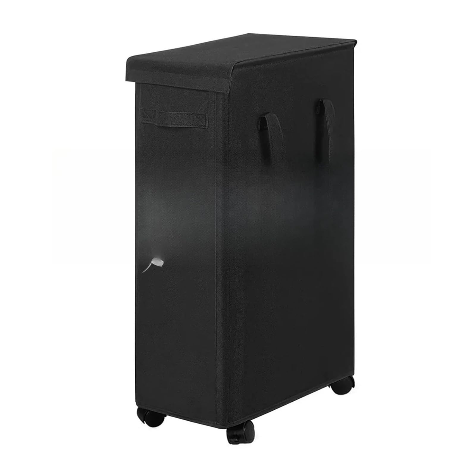 Roller laundry basket Laundry Basket Clothes Hamper Large Capacity(Black)