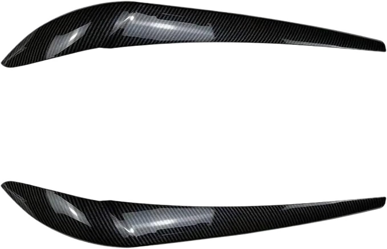 1Pair Front Headlight Eyebrow Eyelid Cover Trim Compatible With BMW X3 F25 X4 F26 2014-2018 Headlight Eyebrows Stickers(Carbon look)