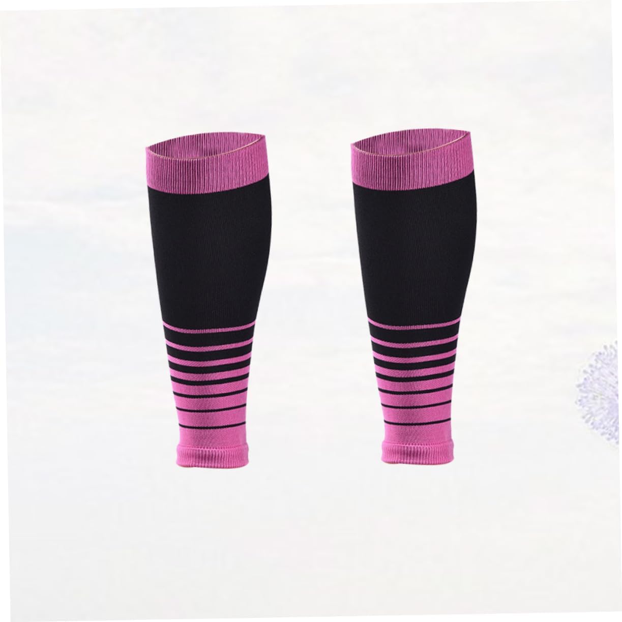 Calf Compression Sleeve for Running Jogging Elastic Leg Sleeve for Men Women Performance Support for Sports Activities 1 Pair Purple