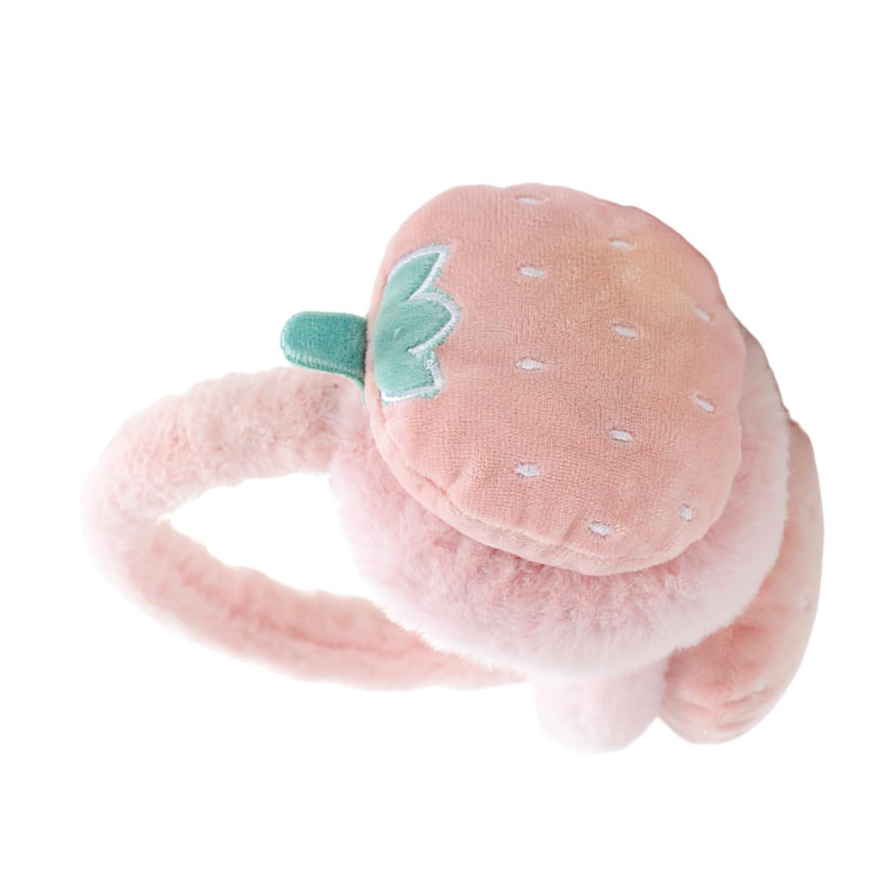 Beaupretty 1Pc Cute Cartoon Earmuffs for Winter Plush Ear Warmers for Adults Unisex Design with Fruit Embroidery for Outdoor Activities and Cold Weather