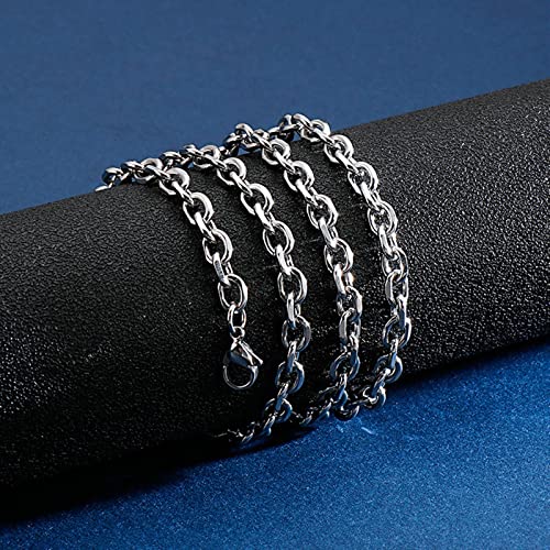 Cadenas de acero inoxidable de brillo con eslabón de hilo 9mm 4