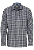 camel active Regular Fit Hemd Langarm Button Down Kragen Muster blau Größe XXXL