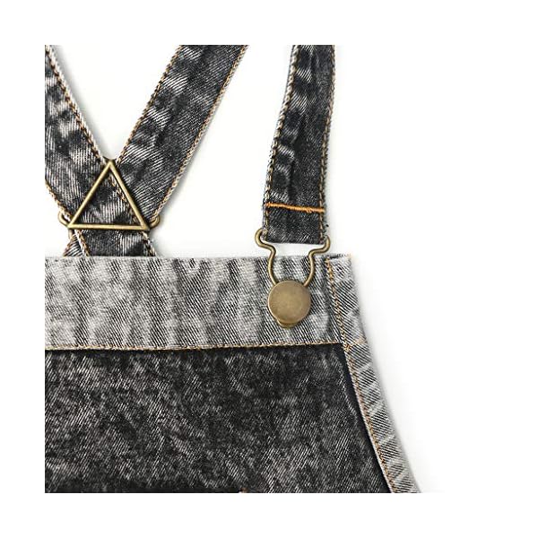 Jeanerlor - Denim-Schürzen mit Taschen für Damen und Herren, Haarstylistin, Kreuzgurte & verstellbar S bis XXXL – Bild 10